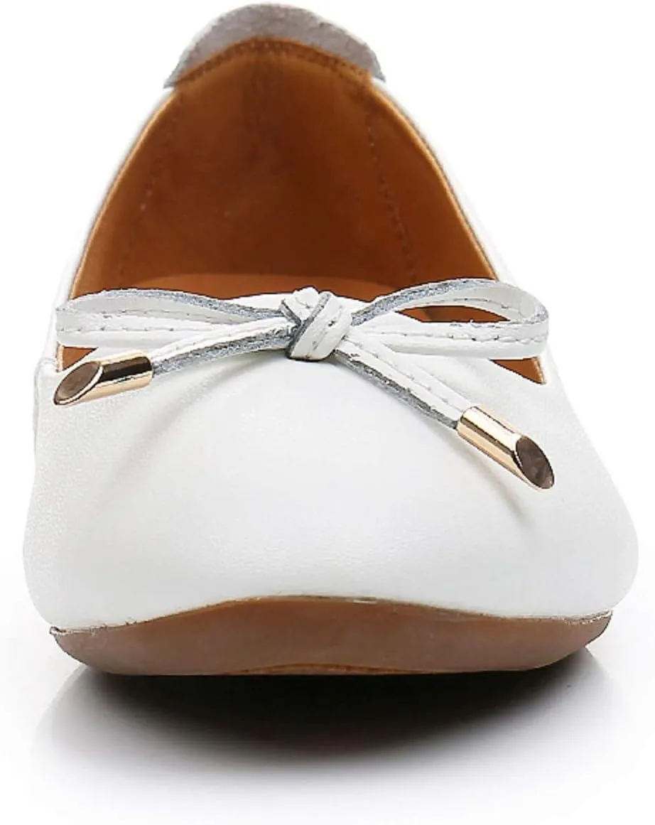 VenusCelia Women's Bowknot Ballet Dance Flat Shoe