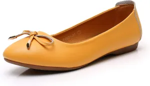 VenusCelia Women's Bowknot Ballet Dance Flat Shoe