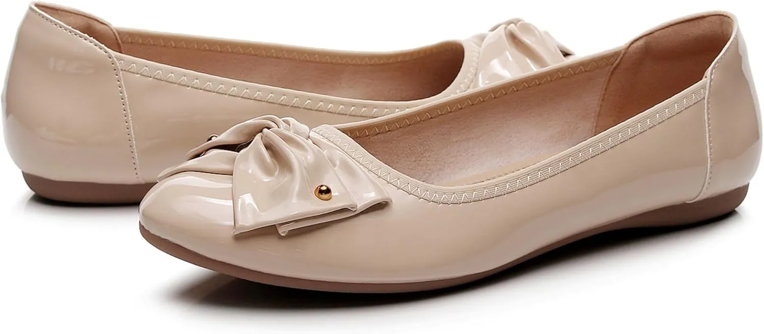 VenusCelia Women's Bows Dance Flats Shoes