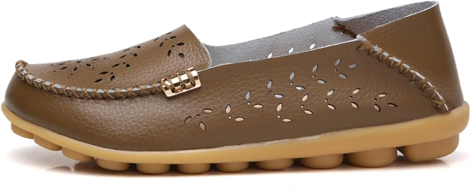 VenusCelia Women's Comfort Walking Boat Shoe