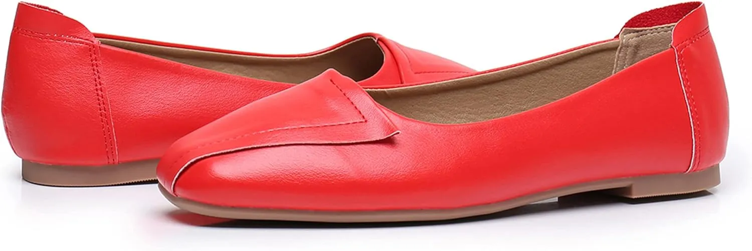 VenusCelia Women's Plain Dance Flat Shoe