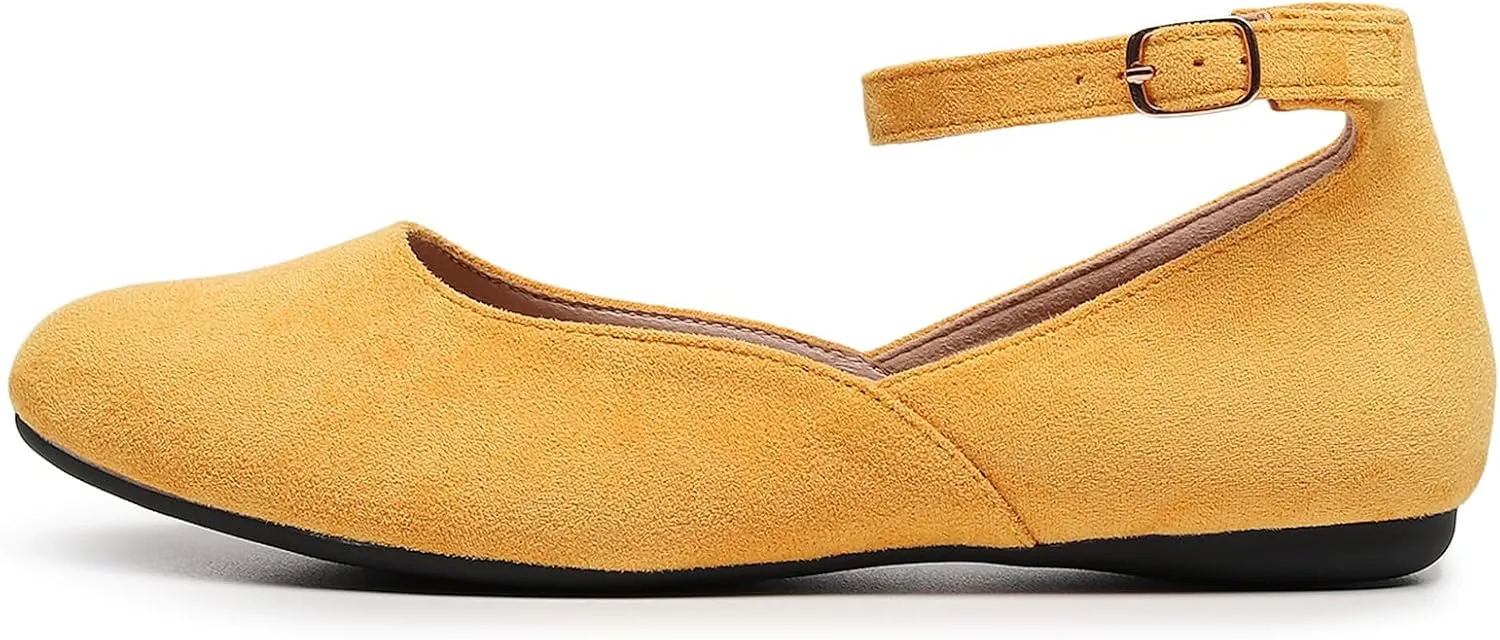 VenusCelia Women's Serenity Strap Flats Shoe