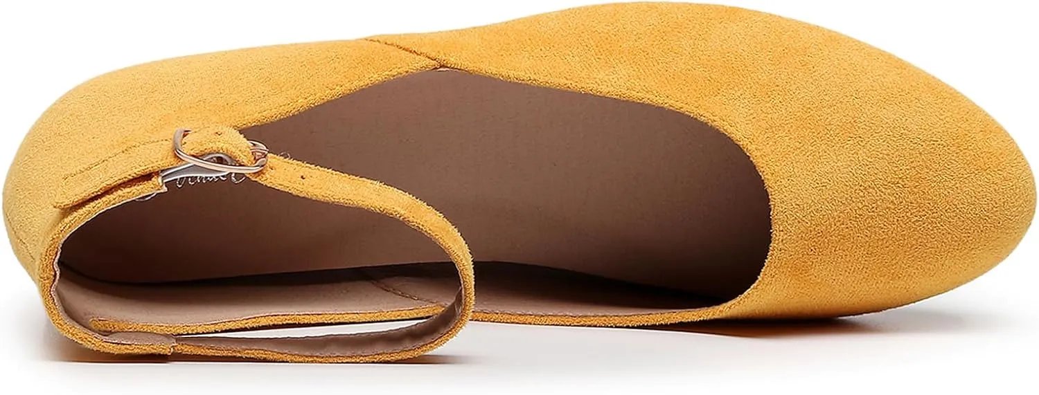 VenusCelia Women's Serenity Strap Flats Shoe