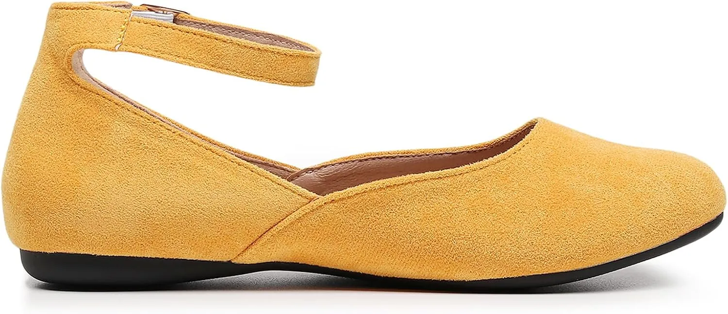 VenusCelia Women's Serenity Strap Flats Shoe