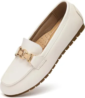 VERDASCO Women's Loafers Comfort Slip-Ons Flat Work Shoes Casual Moccasins Penny Loafers Lady Dress Shoes