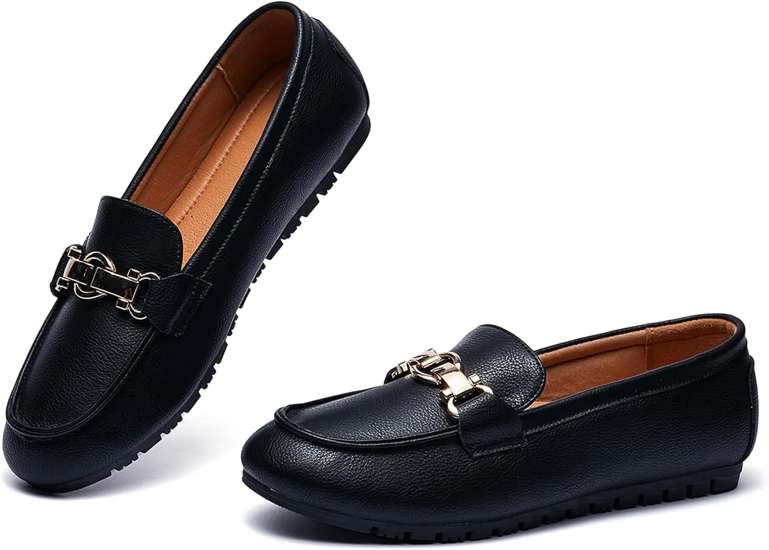 VERDASCO Women's Loafers Comfort Slip-Ons Flat Work Shoes Casual Moccasins Penny Loafers Lady Dress Shoes