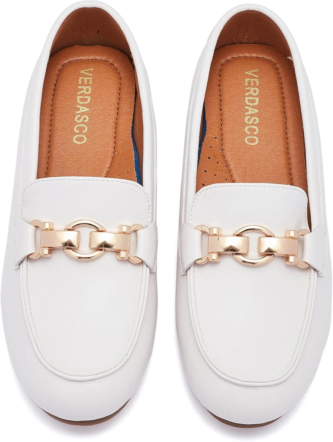 VERDASCO Women's Loafers Comfort Slip-Ons Flat Work Shoes Casual Moccasins Penny Loafers Lady Dress Shoes