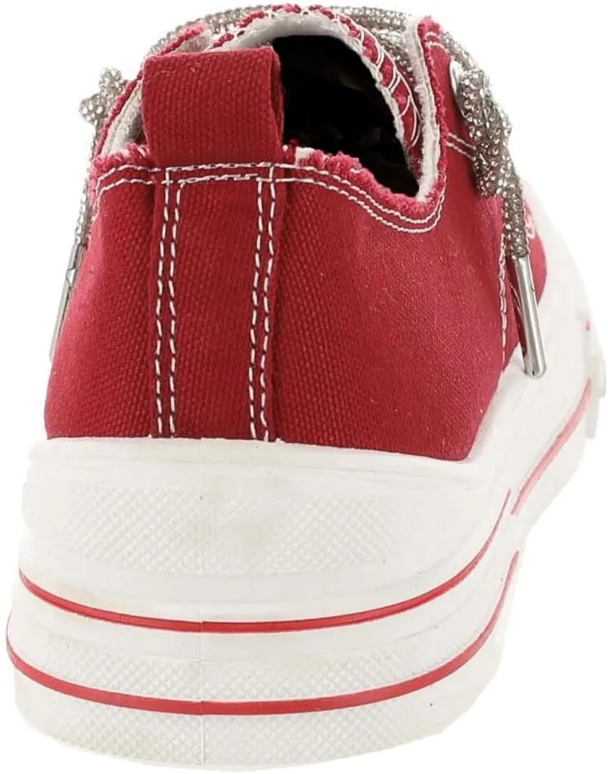Very G Womens Aman Lace Up Canvas Sneaker