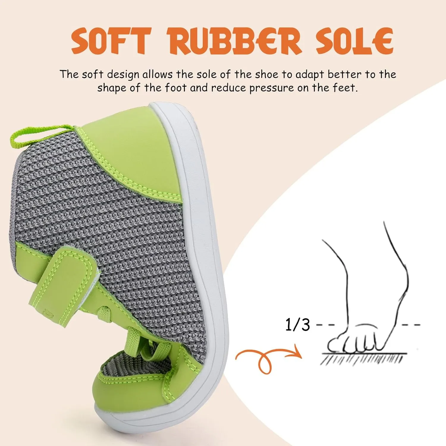 WateLves Toddler Little Kids Wide Barefoot Shoes Boys Girls Winter High Top Minimalist Sneakers Boots Walking Shoes for Indoor Outdoor | Naturally Splay | Flexible Fit