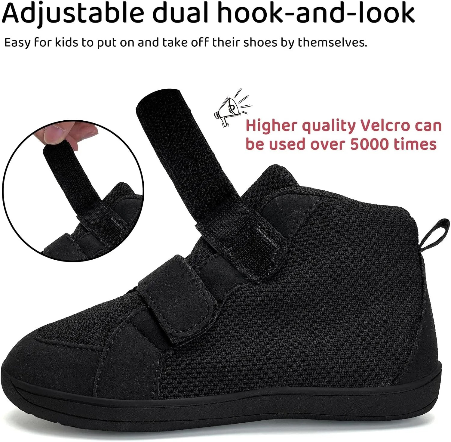 WateLves Toddler Wide Barefoot Shoes Boys Girls Little Kid High Top Minimalist Sneakers | Zero-Drop Healthy Sole | Natural to Grow