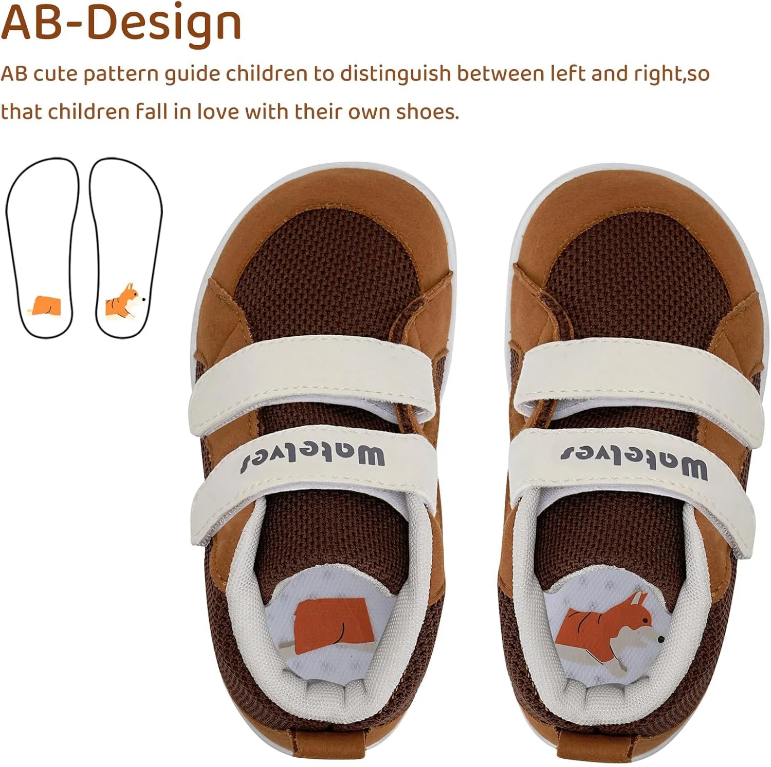 WateLves Toddler Wide Barefoot Shoes Boys Girls Little Kid High Top Minimalist Sneakers | Zero-Drop Healthy Sole | Natural to Grow