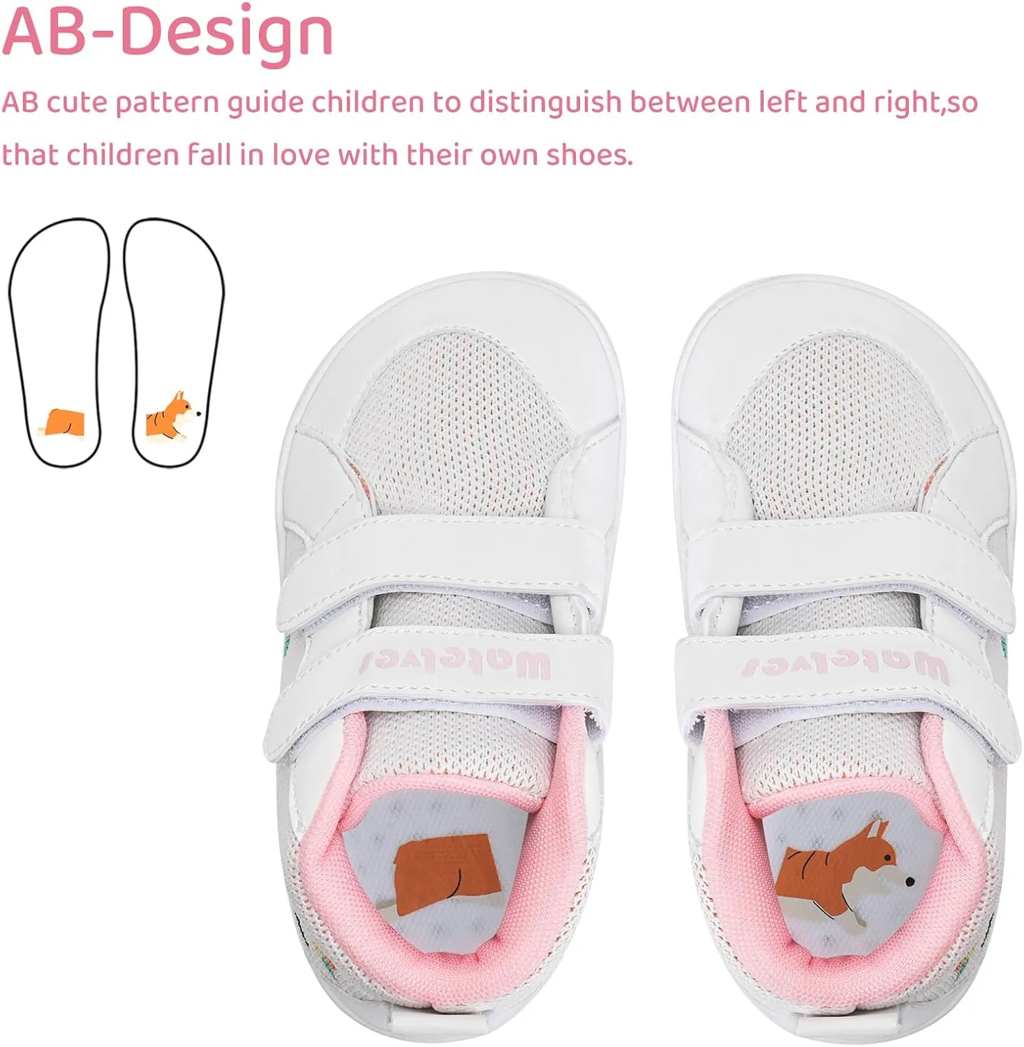 WateLves Toddler Wide Barefoot Shoes Boys Girls Little Kid High Top Minimalist Sneakers | Zero-Drop Healthy Sole | Natural to Grow