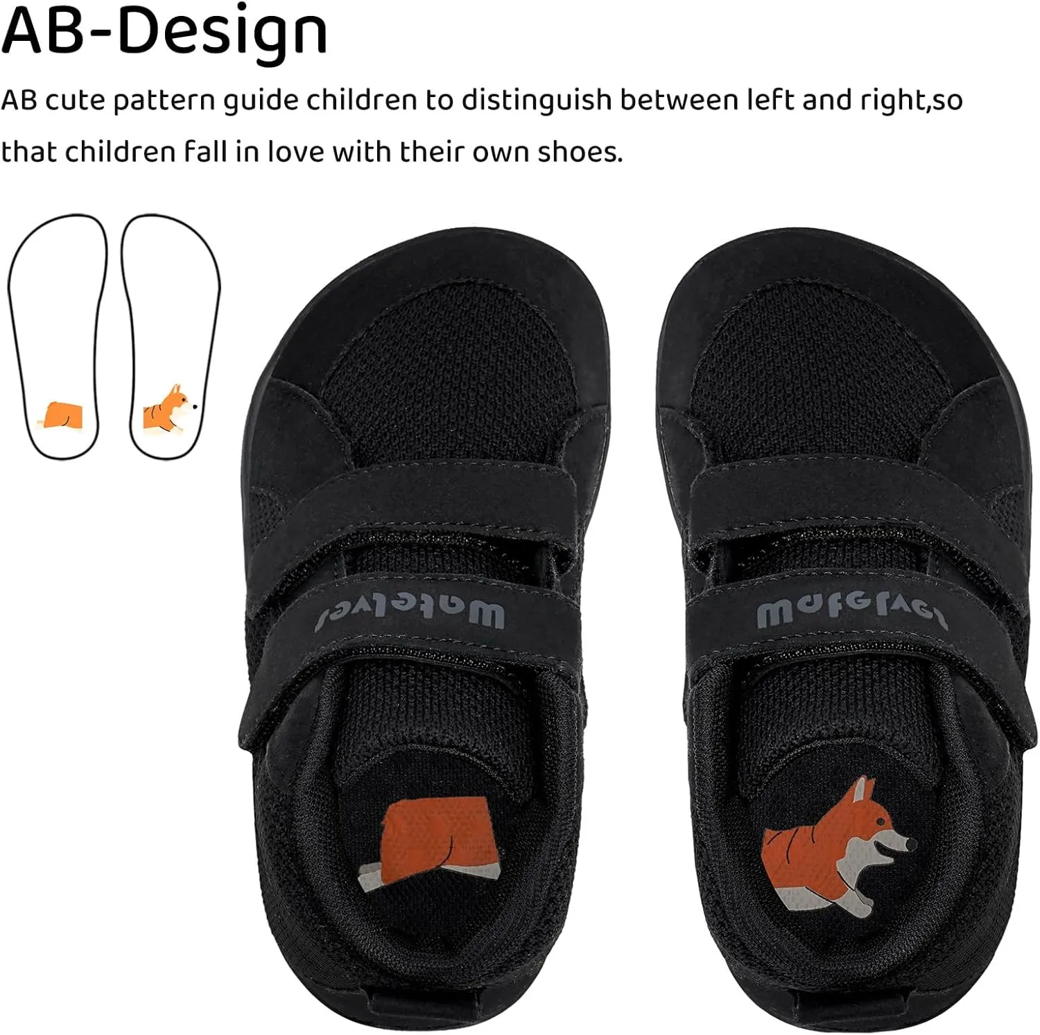 WateLves Toddler Wide Barefoot Shoes Boys Girls Little Kid High Top Minimalist Sneakers | Zero-Drop Healthy Sole | Natural to Grow