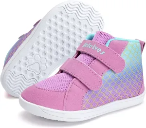 WateLves Toddler Wide Barefoot Shoes Boys Girls Little Kid High Top Minimalist Sneakers | Zero-Drop Healthy Sole | Natural to Grow