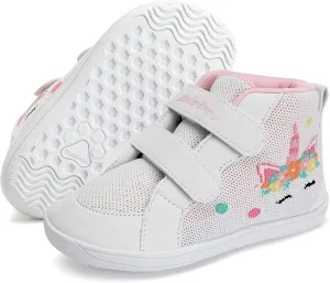 WateLves Toddler Wide Barefoot Shoes Boys Girls Little Kid High Top Minimalist Sneakers | Zero-Drop Healthy Sole | Natural to Grow