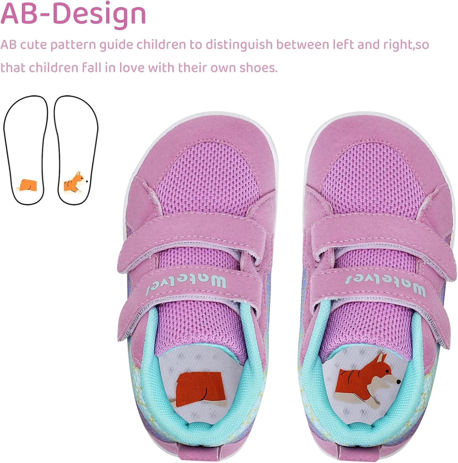 WateLves Toddler Wide Barefoot Shoes Boys Girls Little Kid High Top Minimalist Sneakers | Zero-Drop Healthy Sole | Natural to Grow