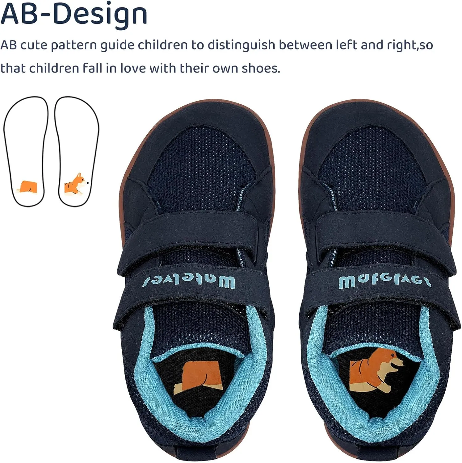 WateLves Toddler Wide Barefoot Shoes Boys Girls Little Kid High Top Minimalist Sneakers | Zero-Drop Healthy Sole | Natural to Grow