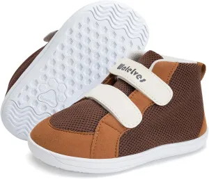 WateLves Toddler Wide Barefoot Shoes Boys Girls Little Kid High Top Minimalist Sneakers | Zero-Drop Healthy Sole | Natural to Grow