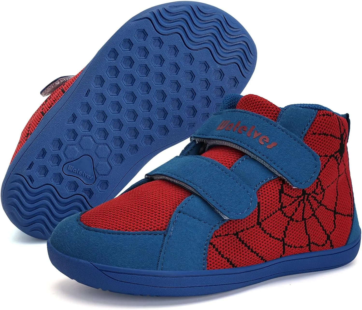 WateLves Toddler Wide Barefoot Shoes Boys Girls Little Kid High Top Minimalist Sneakers | Zero-Drop Healthy Sole | Natural to Grow