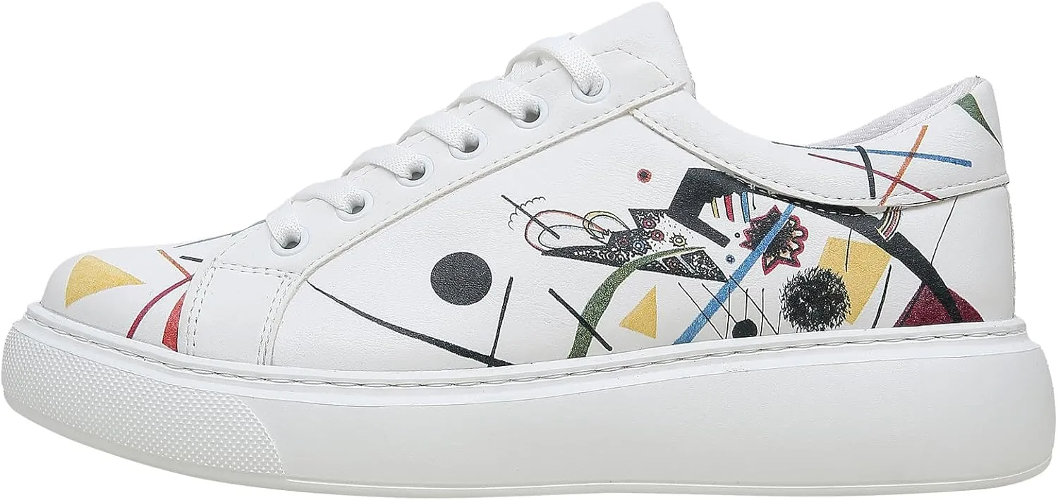 Wedge Platform Sneakers for Women - Handmade Vegan Leather, Unique Chunky Sneakers