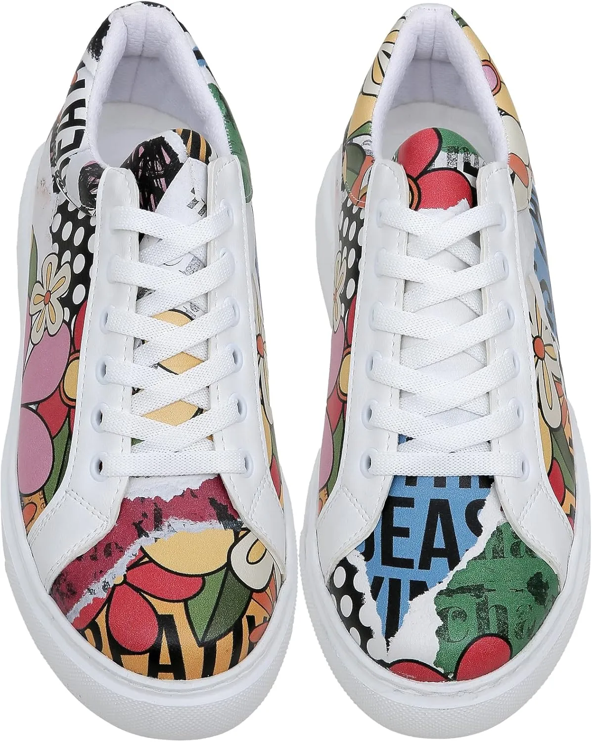 Wedge Platform Sneakers for Women - Handmade Vegan Leather, Unique Chunky Sneakers