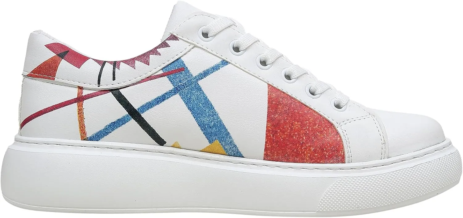 Wedge Platform Sneakers for Women - Handmade Vegan Leather, Unique Chunky Sneakers