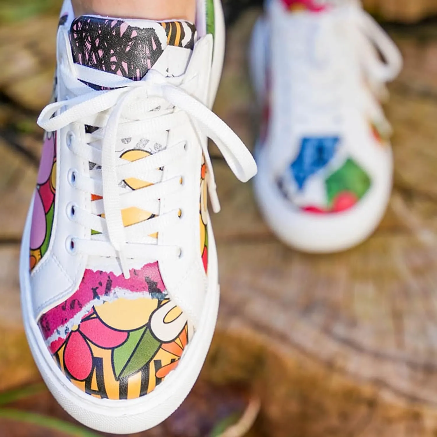 Wedge Platform Sneakers for Women - Handmade Vegan Leather, Unique Chunky Sneakers