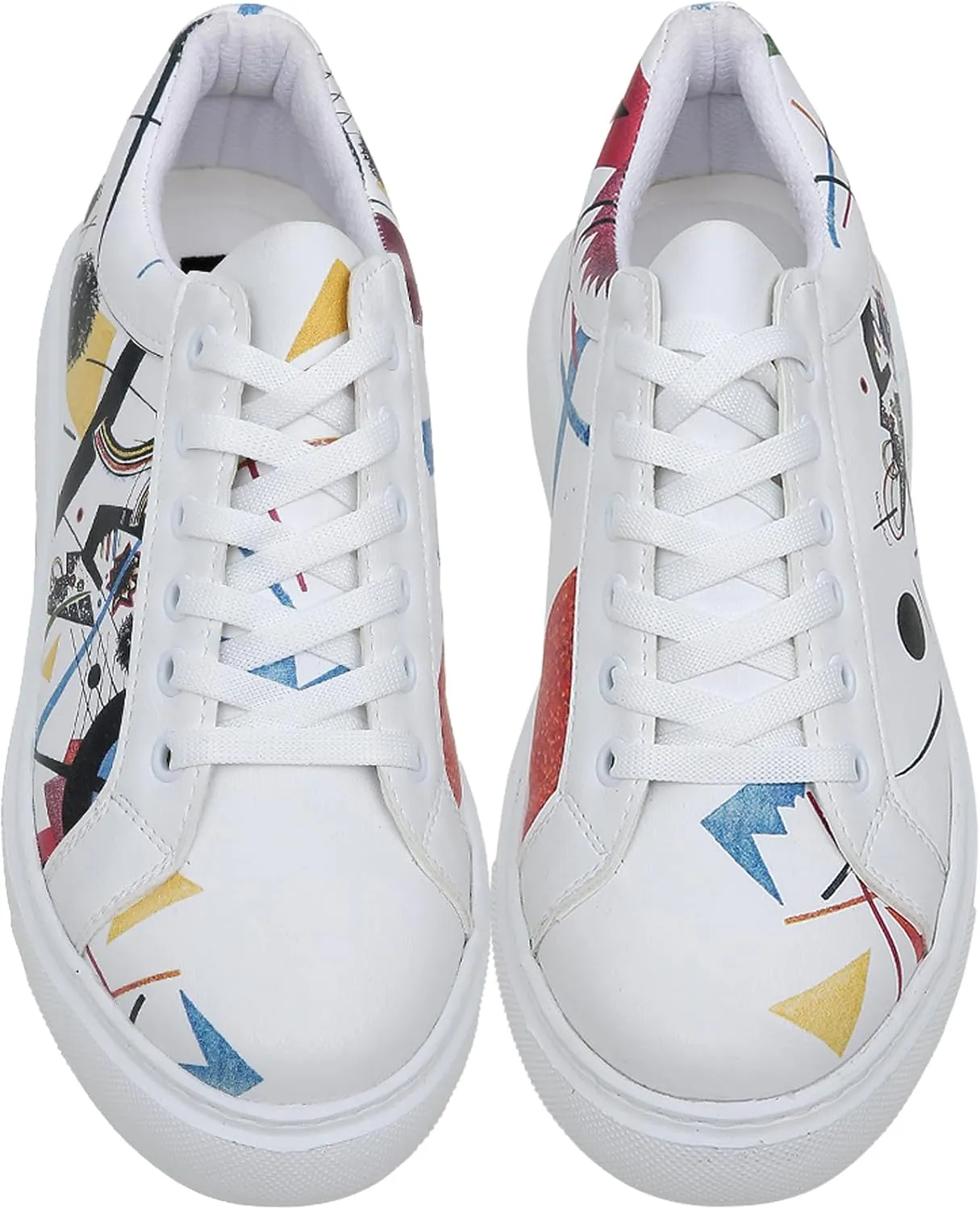 Wedge Platform Sneakers for Women - Handmade Vegan Leather, Unique Chunky Sneakers
