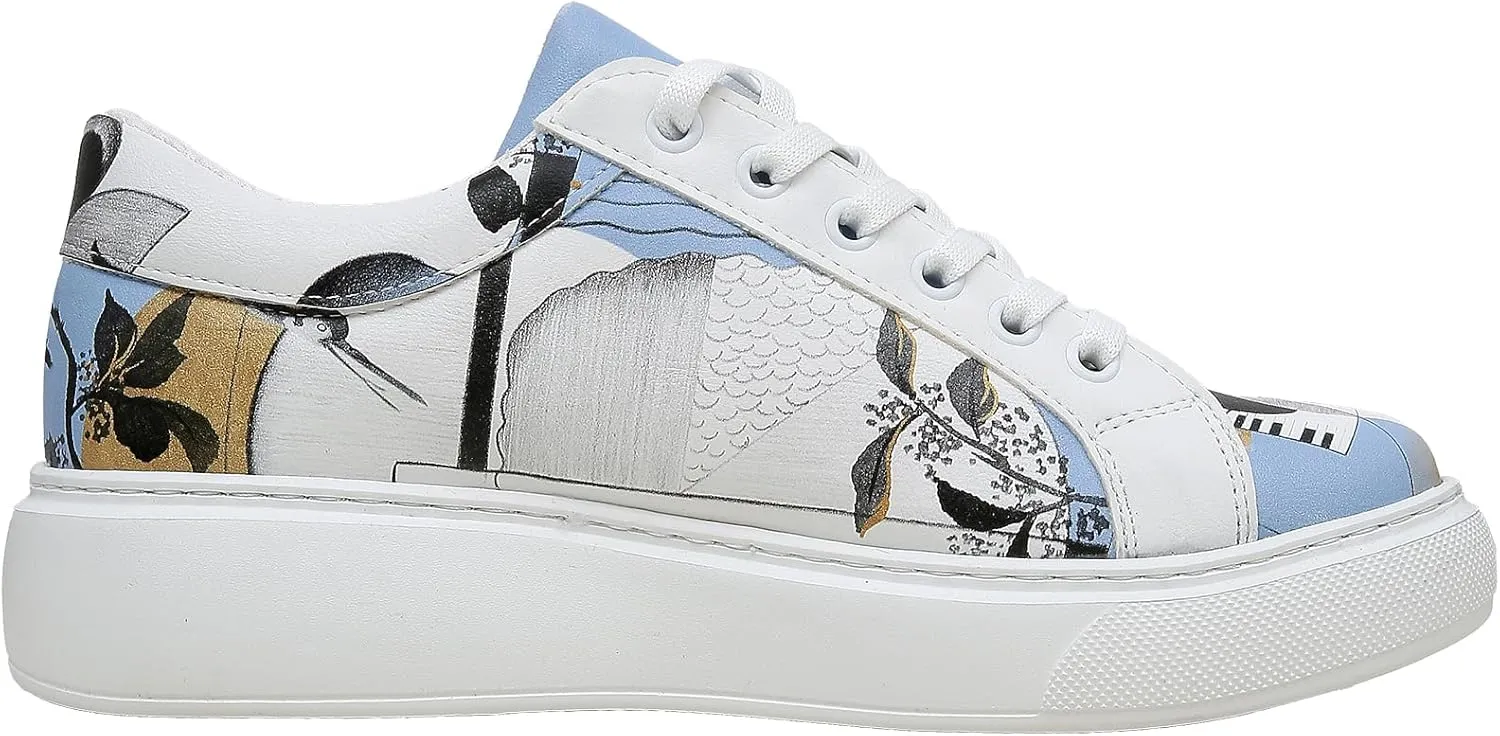 Wedge Platform Sneakers for Women - Handmade Vegan Leather, Unique Chunky Sneakers