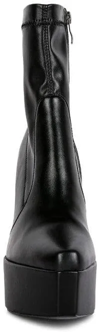 Whippers Patent Pu High Platform Ankle Boots
