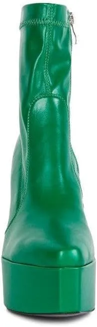 Whippers Patent Pu High Platform Ankle Boots