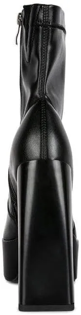 Whippers Patent Pu High Platform Ankle Boots