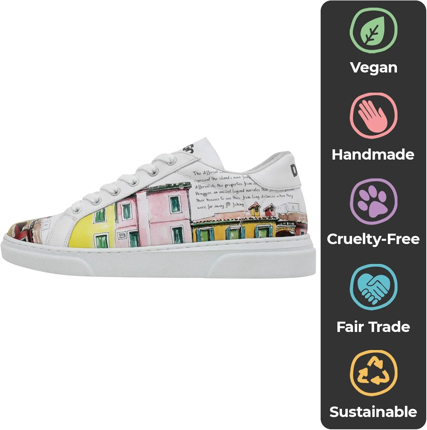 White Sneakers for Women - Handmade Women's Fashion Sneakers, Vegan Leather and Unique Design, Comfortable Shoes for Women, Ace Sneakers