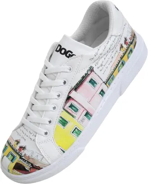 White Sneakers for Women - Handmade Women's Fashion Sneakers, Vegan Leather and Unique Design, Comfortable Shoes for Women, Ace Sneakers