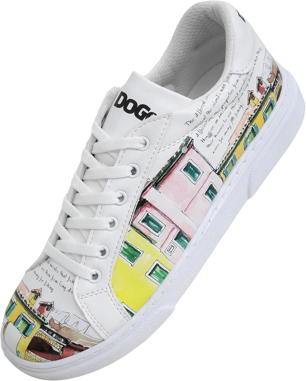 White Sneakers for Women - Handmade Women's Fashion Sneakers, Vegan Leather and Unique Design, Comfortable Shoes for Women, Ace Sneakers