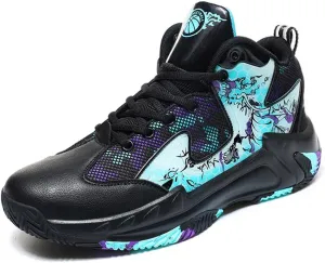 WILTENA Womens Mesh Breathable Basketball Shoes Mens Anti Slip Sneakers Unisex Fashion Running Sneakers Colorful Painting Sports Shoes