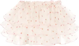 Woman Sexy Layered Ruffled Mini Skirt High Waist Mesh Tulle Tutu Skirt Sweet A Line Skirt y2k Lace Trim Skirts