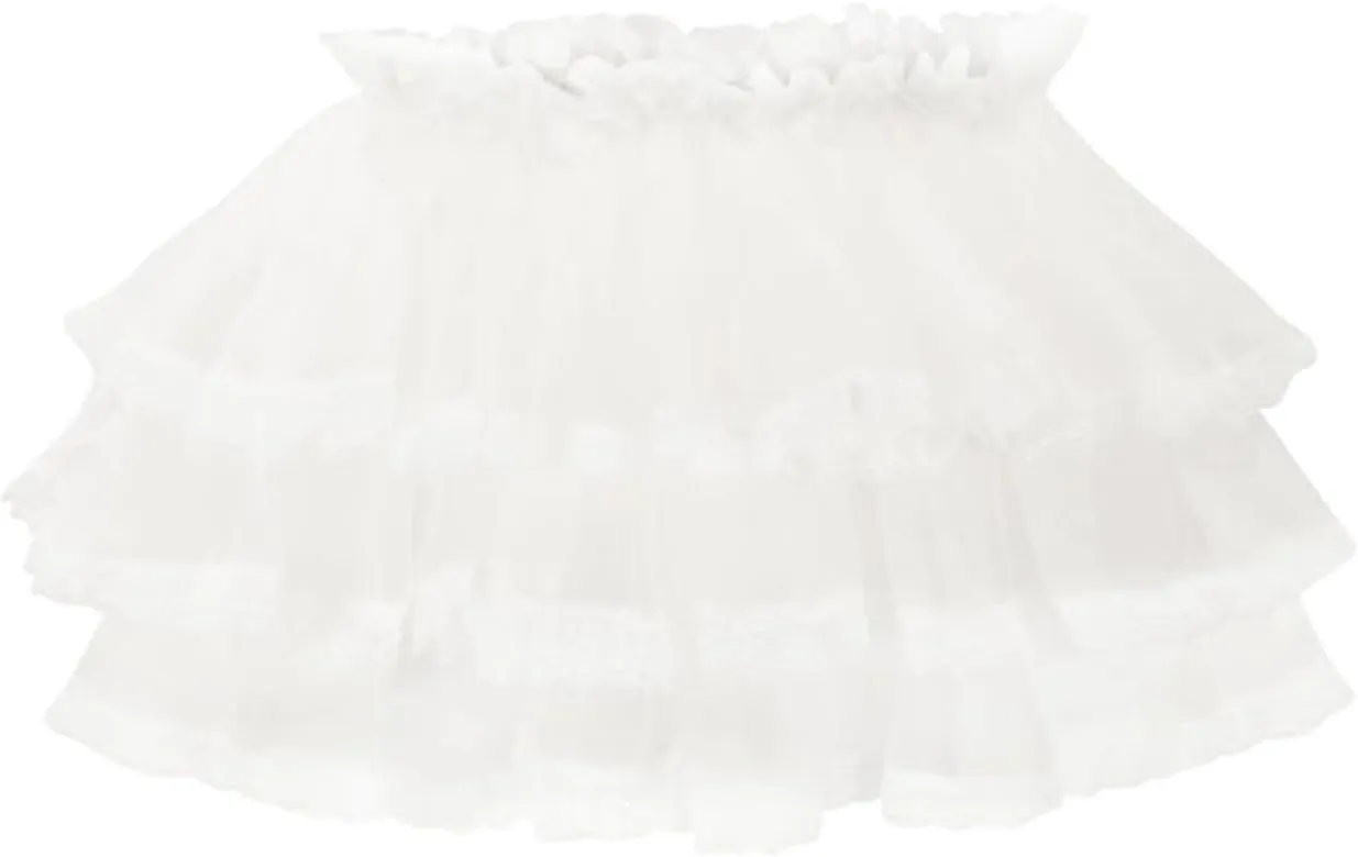 Woman Sexy Layered Ruffled Mini Skirt High Waist Mesh Tulle Tutu Skirt Sweet A Line Skirt y2k Lace Trim Skirts