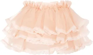 Woman Sexy Layered Ruffled Mini Skirt High Waist Mesh Tulle Tutu Skirt Sweet A Line Skirt y2k Lace Trim Skirts