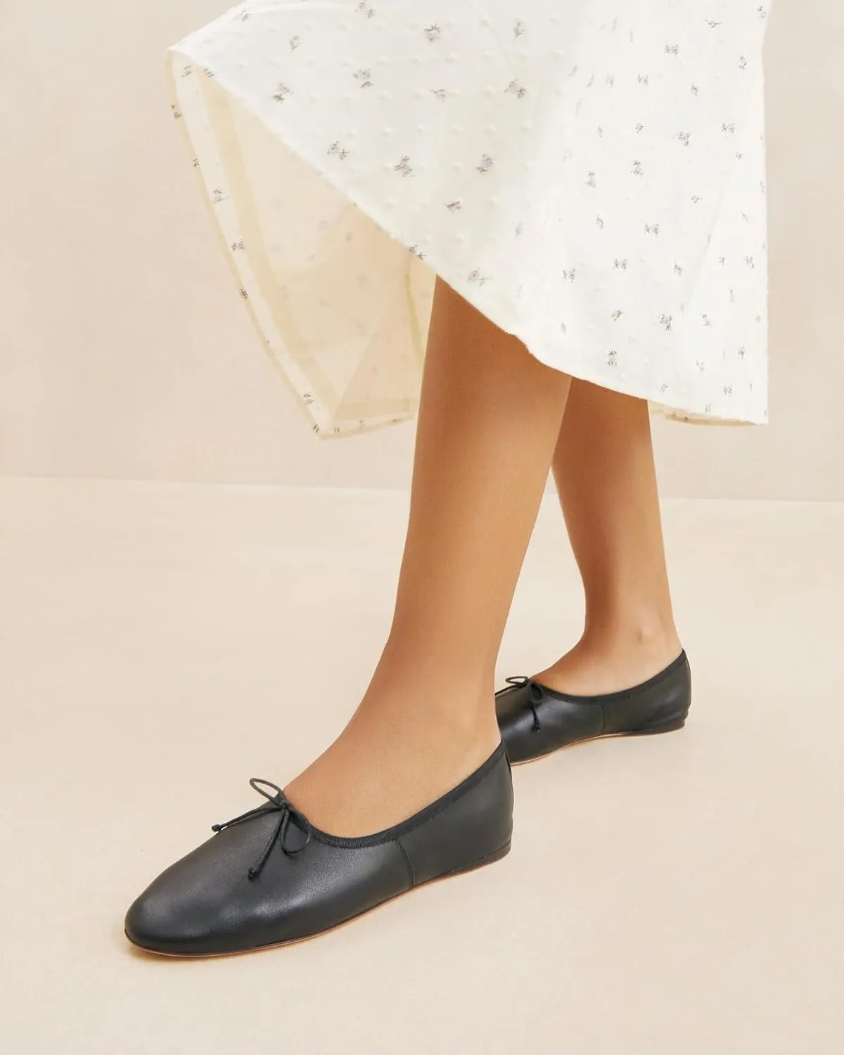 Women Ballet Flats Round Toe Mary Jane Shoes Casual Comfortable Dressy Shoes with Bow