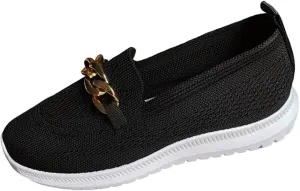 Women Casual Slip On Sneakers Lightweight Walking Shoes Comfortable Canvas Flats Non Slip Breathable Loafers