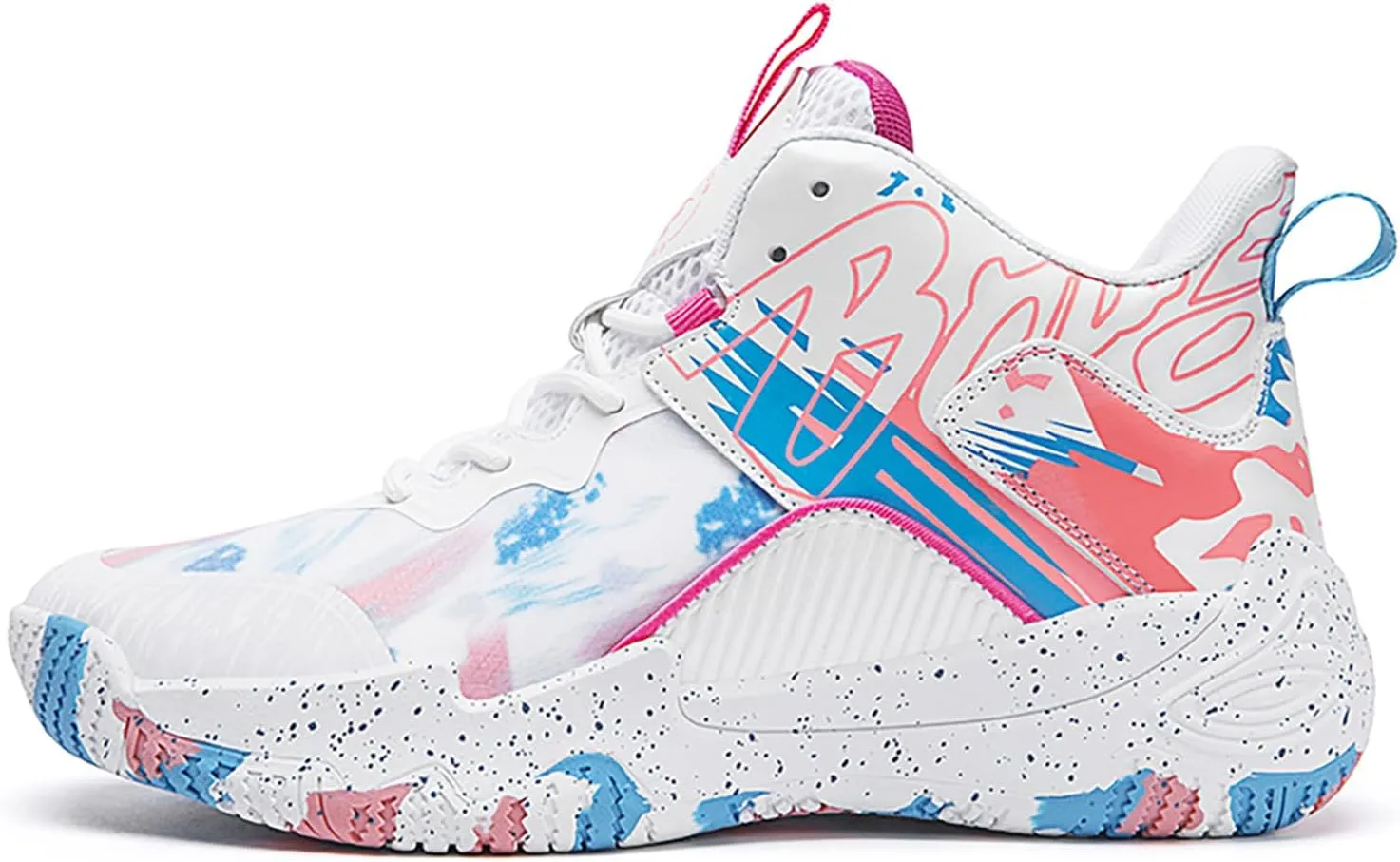 Women Men Basketball Shoes Fashion Running Sneakers Colorful Painting High Rebound Non-Slip Sport Shoes