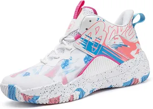 Women Men Basketball Shoes Fashion Running Sneakers Colorful Painting High Rebound Non-Slip Sport Shoes