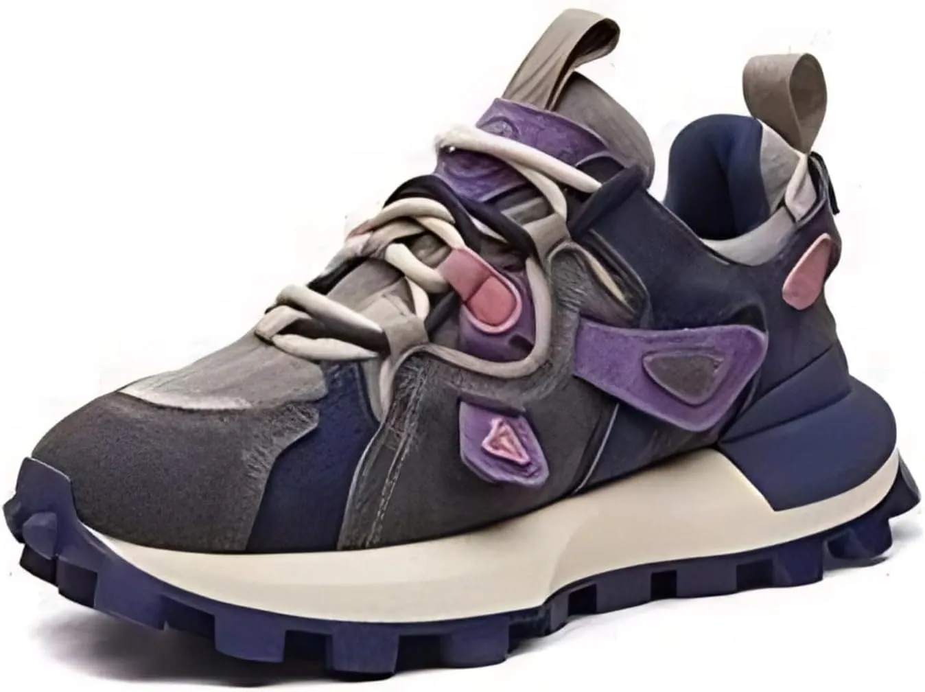 Women Premium Chunky Dad Sneakers, Stylish Leather Platform Shoes, Y2K Streetwear Sporty Versatile Lightweight Teens