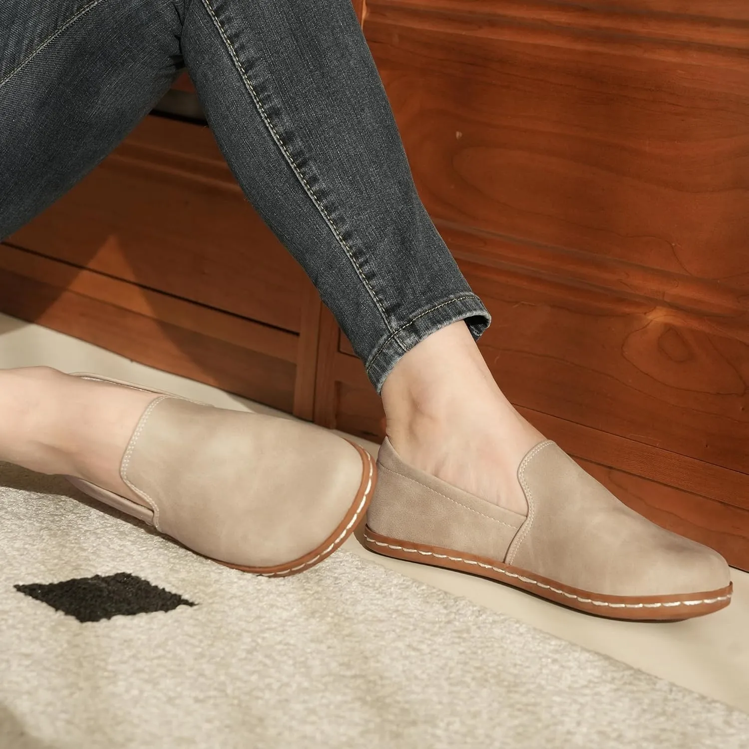 Women Slip-On Barefoot Shoe Comfortable Dress Shoes Loafers