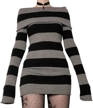 Women Y2k Cold Shoulder Knit Sweater Top Long Sleeve Lace Trim Knitted Pullover Sweaters Bow Cardigan Streetwear