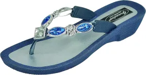 Women’s Beaded Sandals Royal V Thong Jeweled Slip-on Flip Flops
