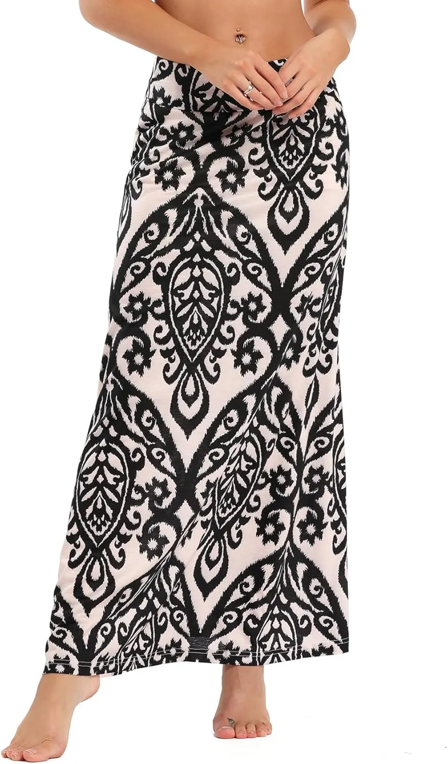 Women's Bohemian Print Long Maxi Skirt