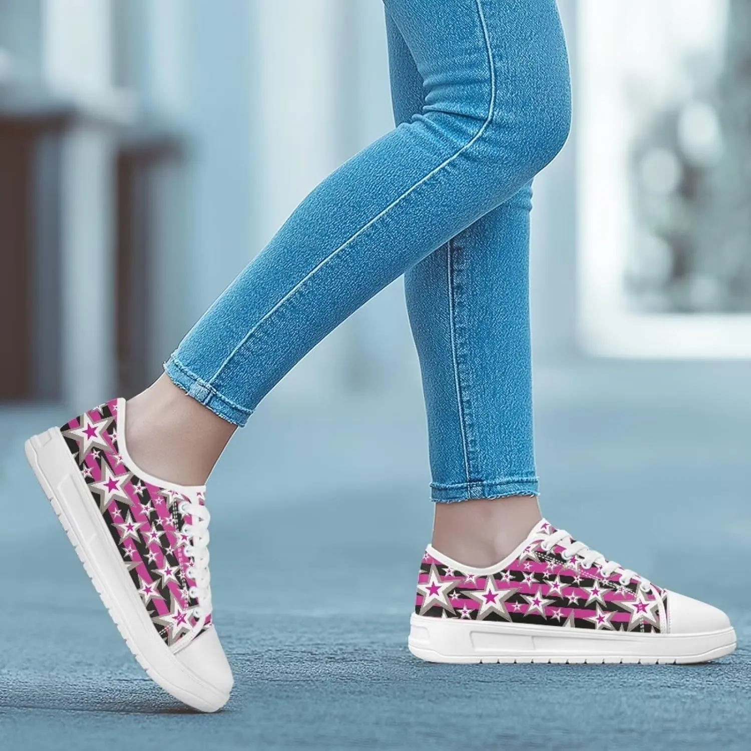 Women's Casual Fashion Canvas Sneakers Hand Free Low-Top Sneakers Lightweight Slip-On Loafers Walking Driving Shoes