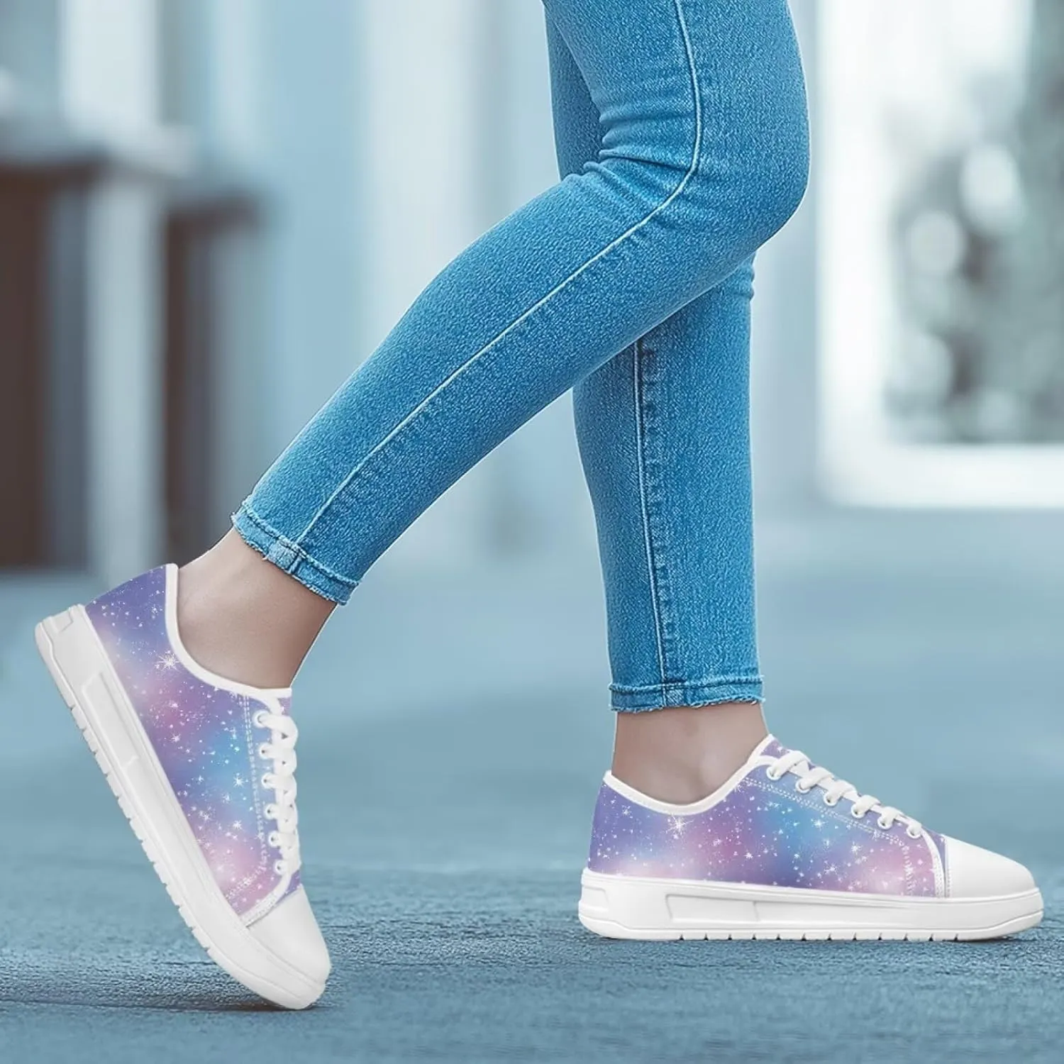 Women's Casual Fashion Canvas Sneakers Hand Free Low-Top Sneakers Lightweight Slip-On Loafers Walking Driving Shoes